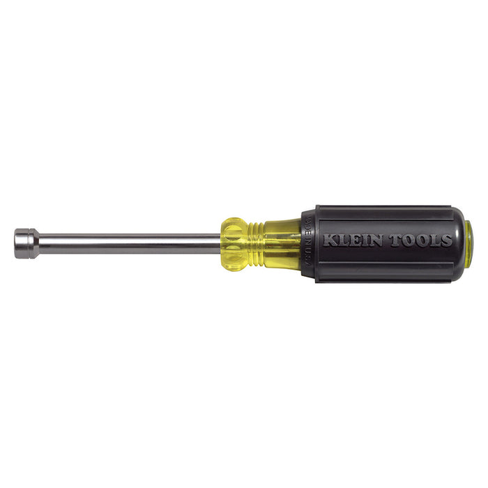 KLEIN TOOLS 6 mm Nut Driver, 3-Inch Hollow Shaft, Cushion-Grip‰ã¢