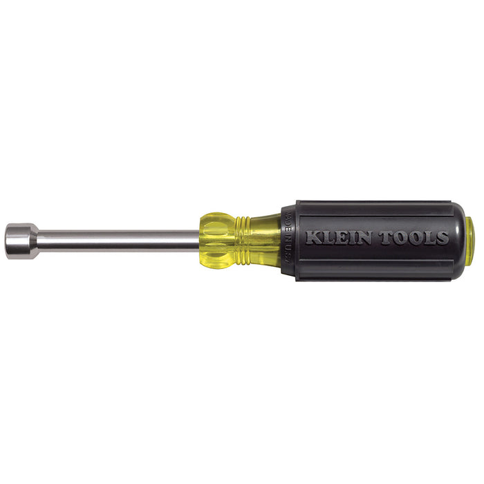 KLEIN TOOLS 7/16-Inch Magnetic Tip Nut Driver 3-Inch Shaft
