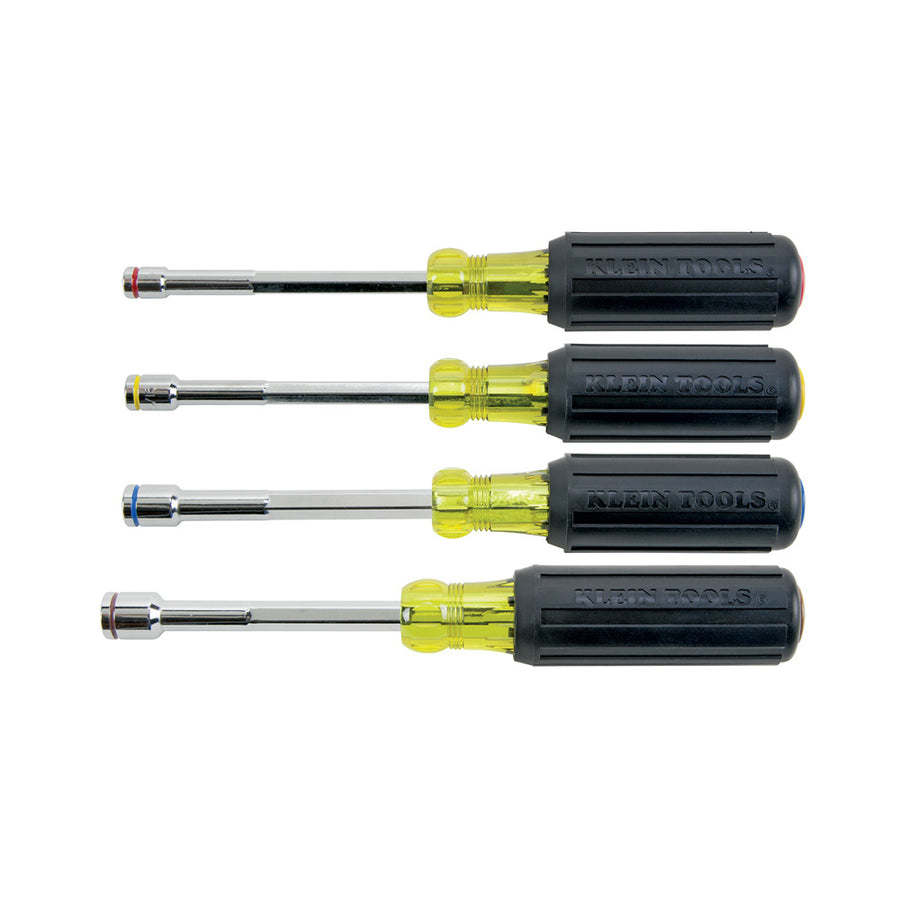 KLEIN TOOLS 4 PC. Heavy Duty Magnetic Nut Driver Set