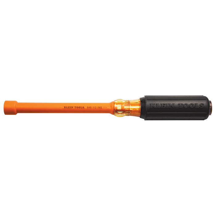 KLEIN TOOLS Insulated Nut Driver, 1/2-Inch Hex, 6-Inch