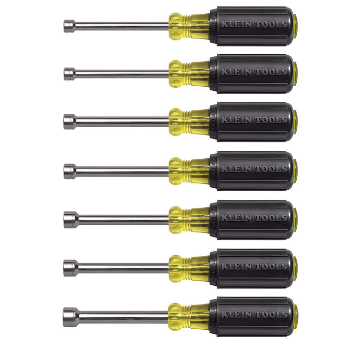 KLEIN TOOLS 7 PC. 3" Metric Nut Driver Set