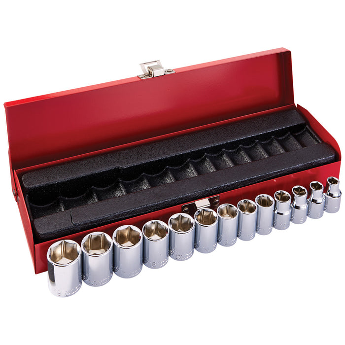 KLEIN TOOLS 13 PC. 3/8" Metric Drive Socket Wrench Set