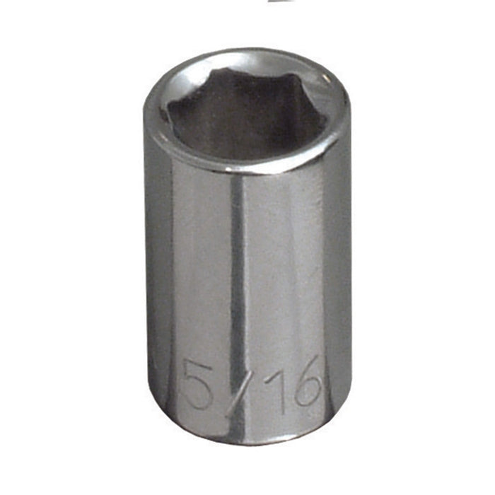 KLEIN TOOLS 3/16-Inch Standard 6-Point Socket, 1/4-Inch Drive