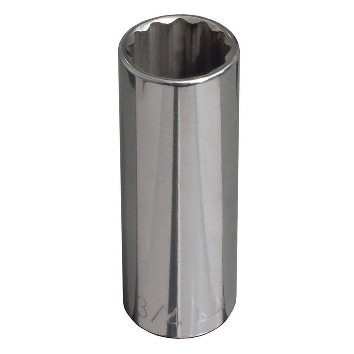 KLEIN TOOLS 7/8-Inch Deep 12-Point Socket, 1/2-Inch Drive