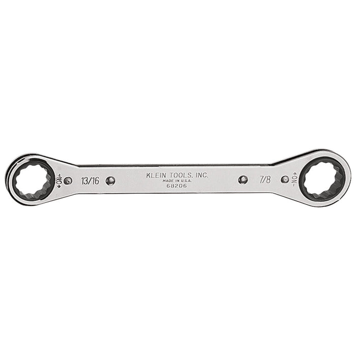 KLEIN TOOLS Ratcheting Box Wrench 13/16 x 7/8-Inch