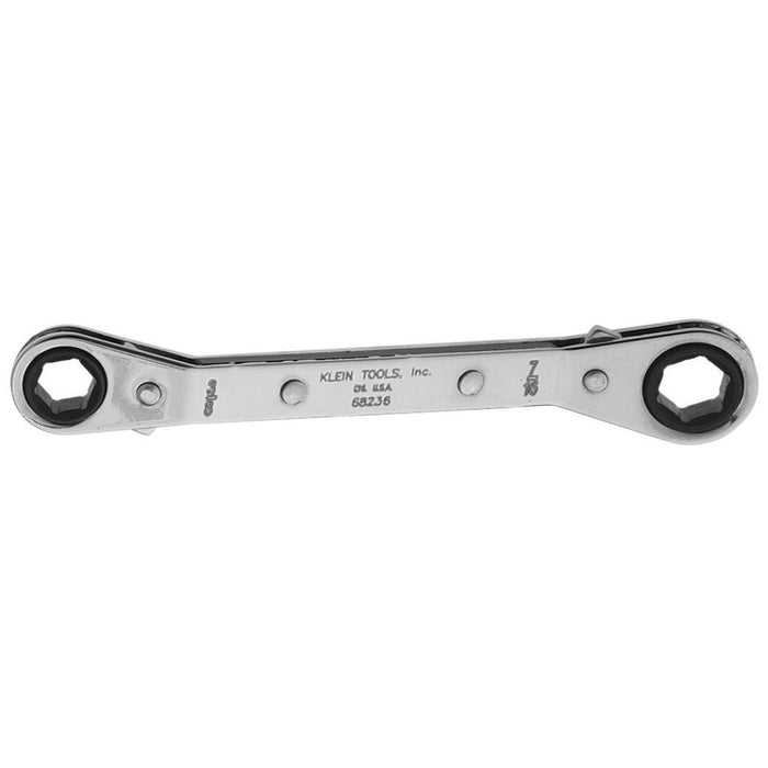 KLEIN TOOLS Reversible Ratcheting Box Wrench 3/8 x 7/16-Inch