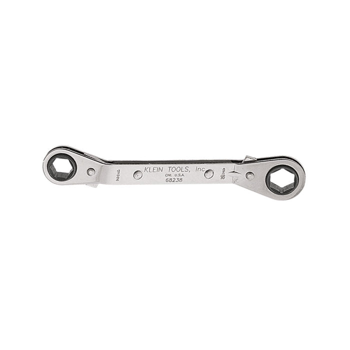 KLEIN TOOLS Reversible Ratcheting Box Wrench, 1/2 x 9/16-Inch