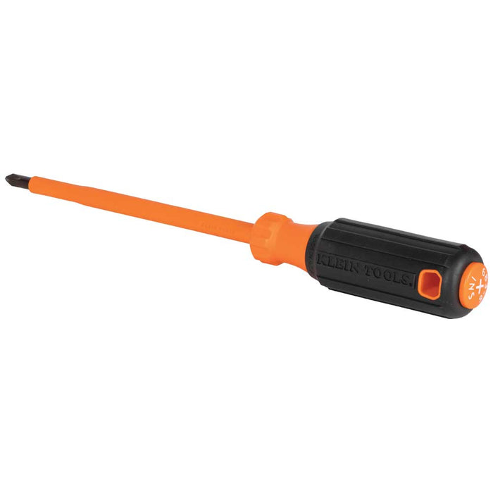 KLEIN TOOLS Insulated Screwdriver, #2 Phillips Tip, 6-Inch Round Shank