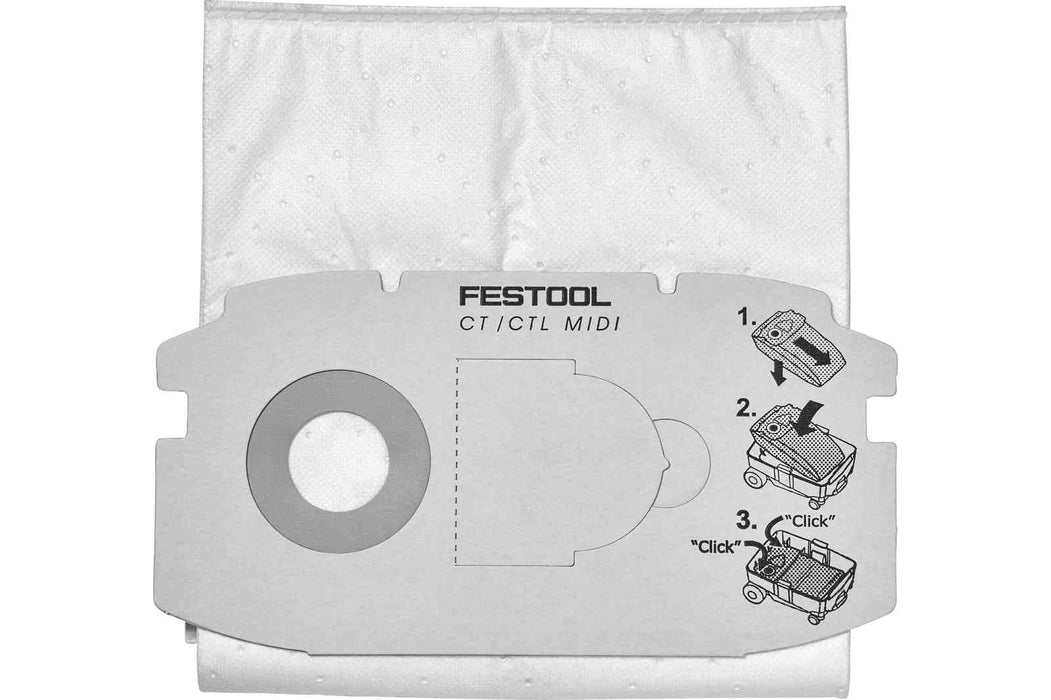 FESTOOL SELFCLEAN Filter Bag SC FIS-CT MIDI/5 (5 PACK)