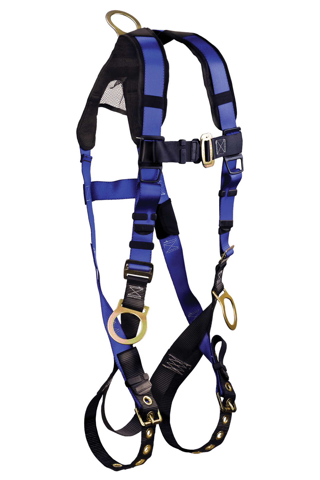 FALLTECH Contractor Plus 3D Standard Non-Belted Full Body Harness, Tongue Buckle Leg Adjustment