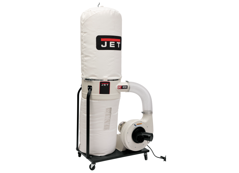 JET DC-1100VX-BK Dust Collector, 30-Micron Bag Filter, 1-1/2 HP, 1Ph 115/230V