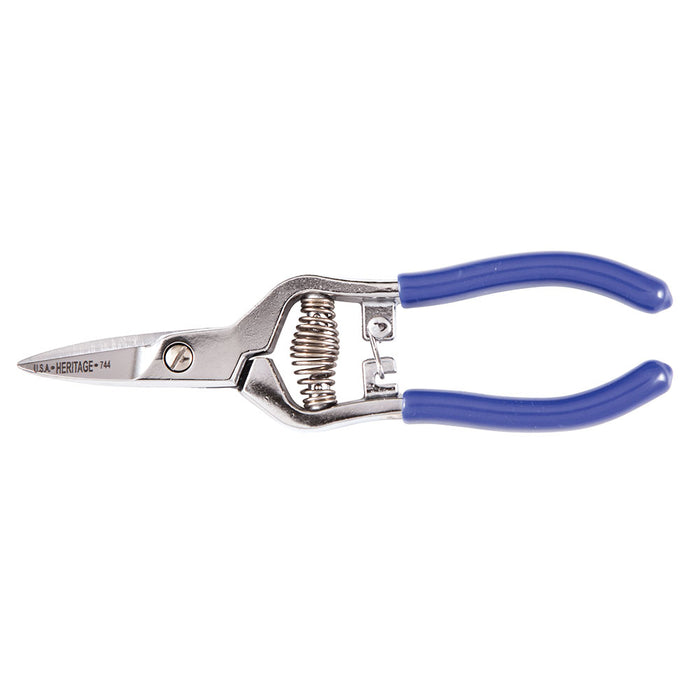 KLEIN TOOLS Spring Action Snip, 6-3/4-Inch