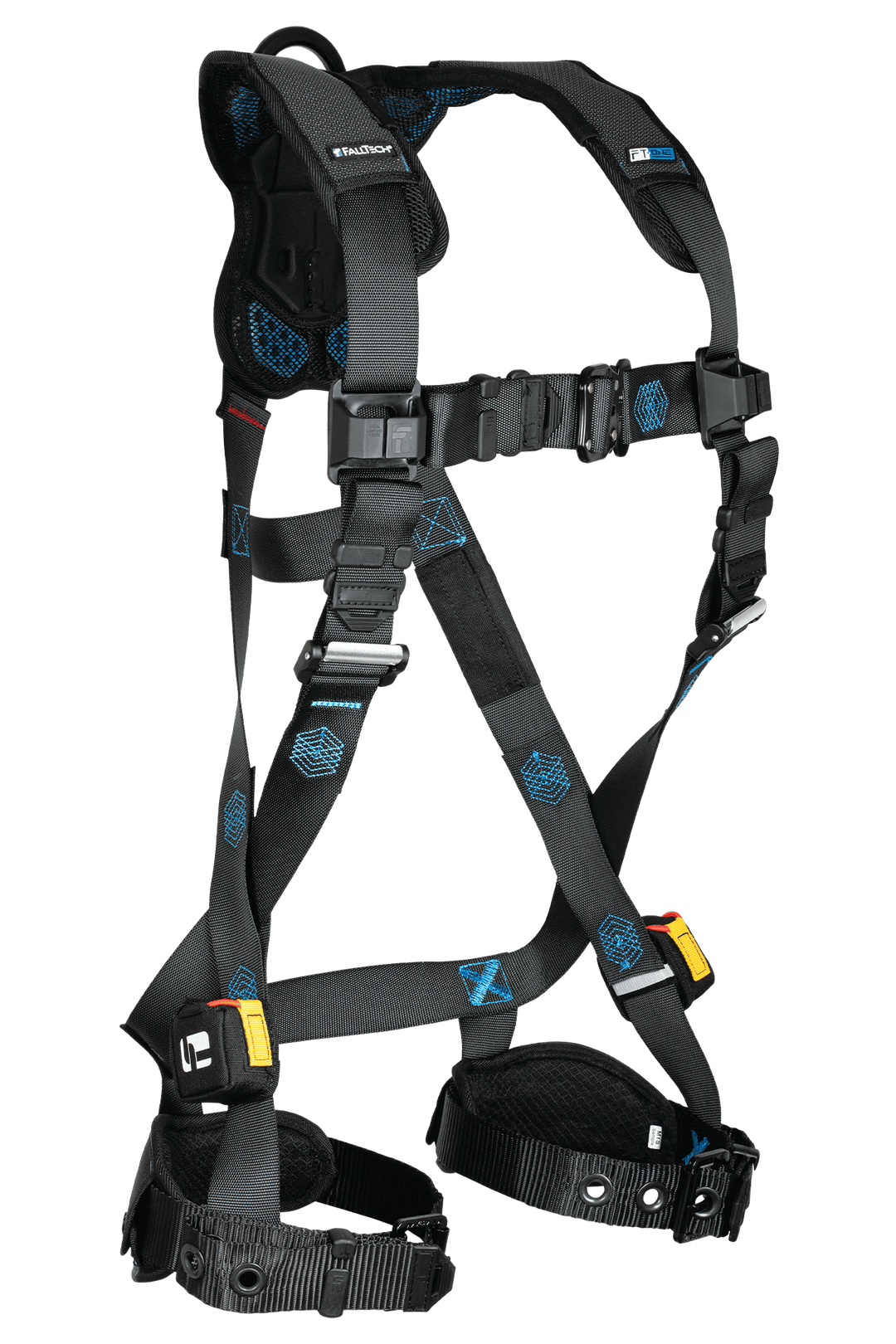 FALLTECH FT-ONE™ 1D Standard Non-Belted Full Body Harness, Tongue Buckle Leg Adjustments