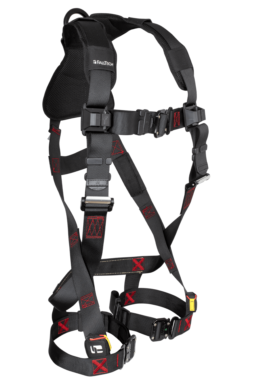 FALLTECH FT-IRON™ 1D Standard Non-Belted Full Body Harness, Quick Connect Buckle Leg Adjustment