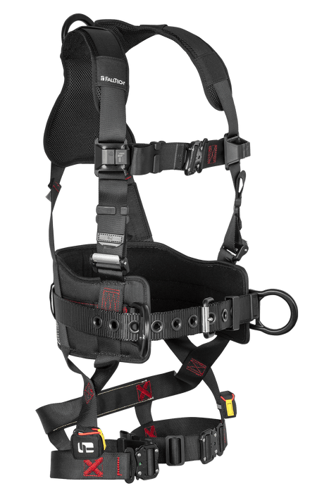 FALLTECH FT-IRON™ 3D Construction Belted Full Body Harness, Quick Connect Buckle Leg Adjustment