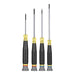 KLEIN TOOLS 4 PC. Slotted & Phillips Precision Screwdriver Set