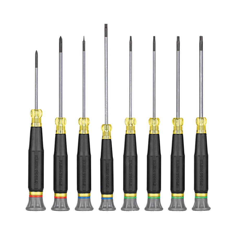 KLEIN TOOLS 8 PC. Slotted, Phillips, & TORX® Precision Screwdriver Set