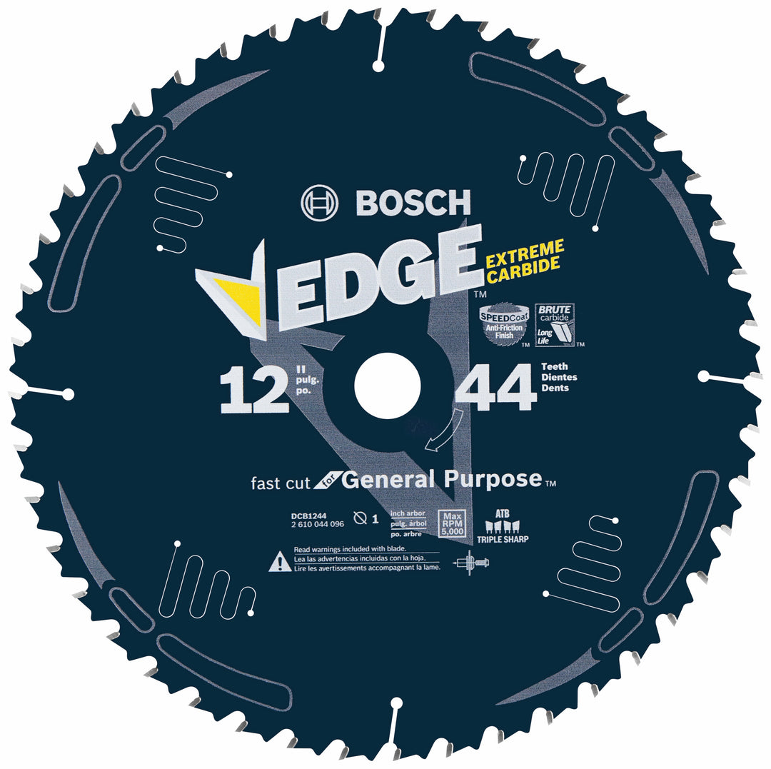 BOSCH 12" 44 Tooth Edge Circular Saw Blade for General Purpose Wood