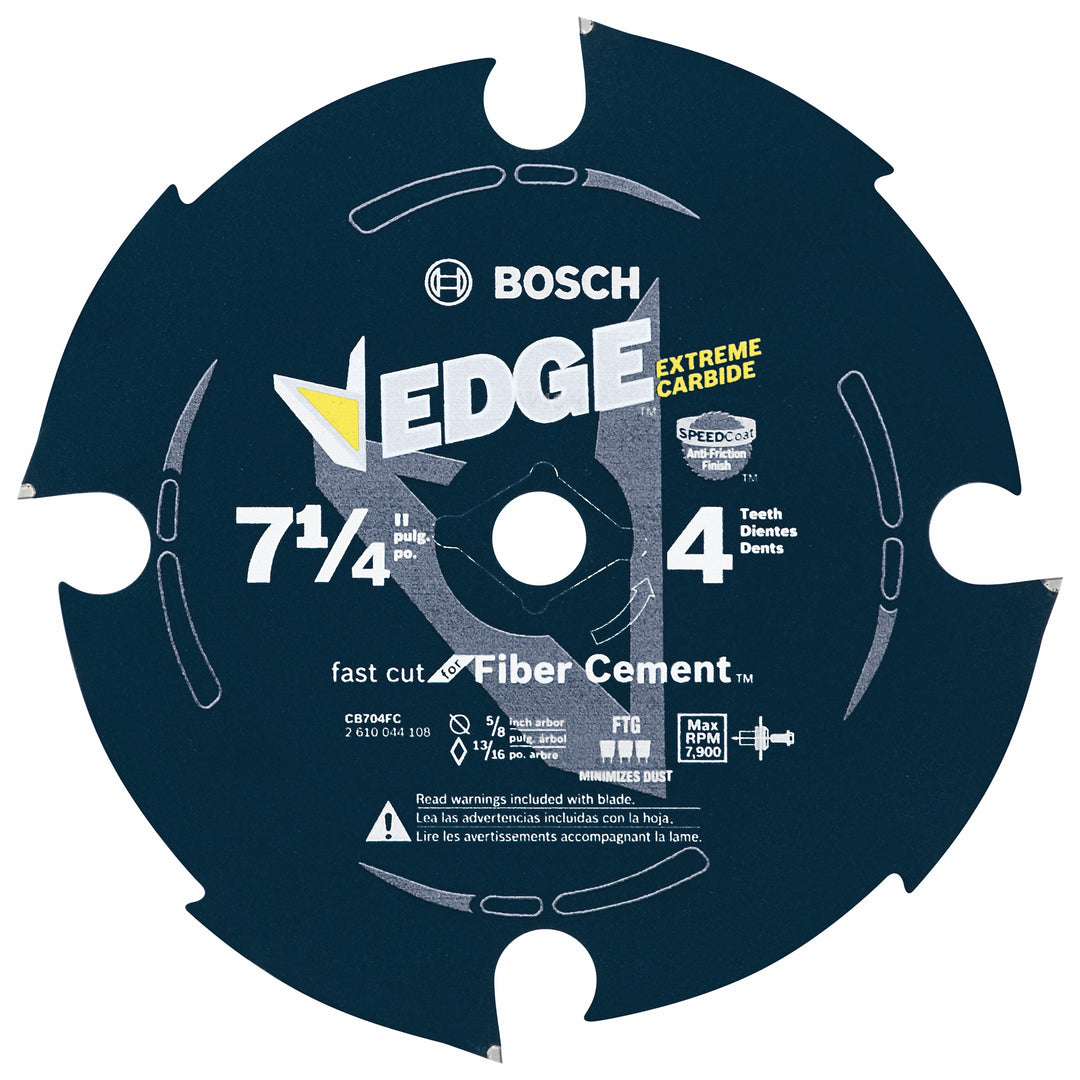 BOSCH 7-1/4" 4 Tooth Edge Diamond-Impregnated Carbide-Tipped Saw Blade