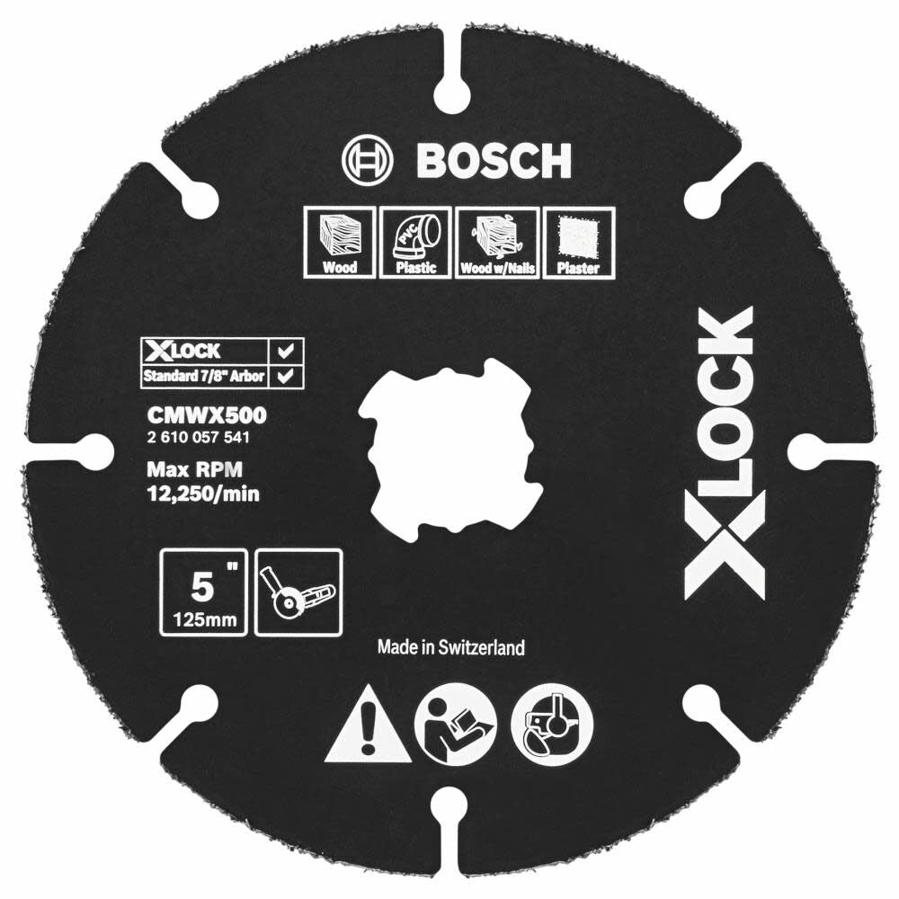BOSCH 5" X-LOCK Carbide Multi-Wheel (4 PACK)