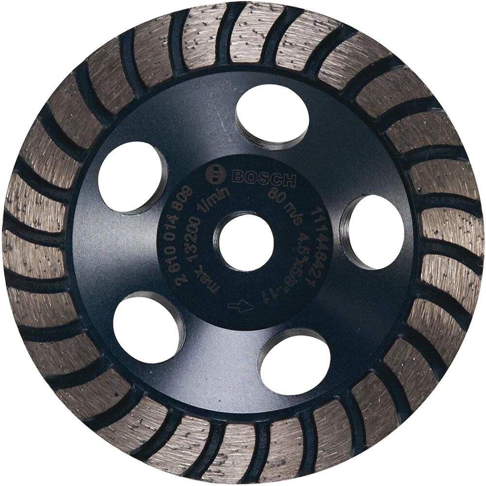 BOSCH 4-1/2" Turbo Row Diamond Cup Wheel (3 PACK)
