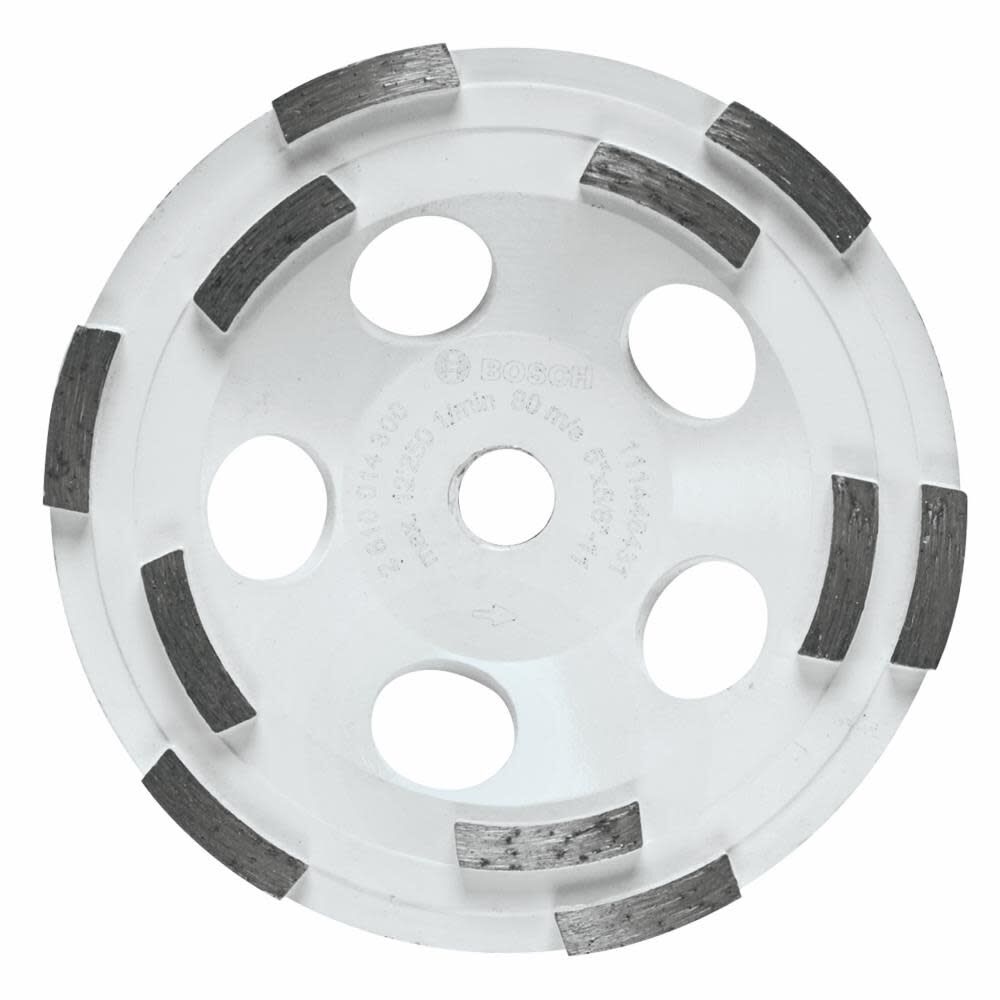 BOSCH 5" Double Row Segmented Diamond Cup Wheel (3 PACK)
