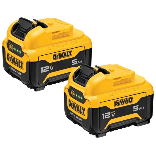 DEWALT 12V MAX* 5Ah Battery (2 PACK)