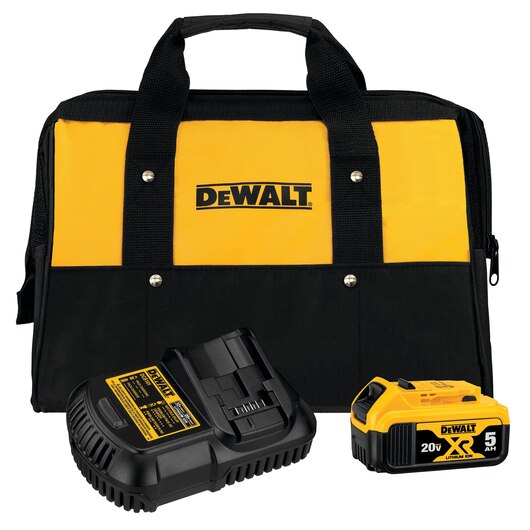 DEWALT 20V MAX* 5Ah Battery & Battery Charger Starter Kit