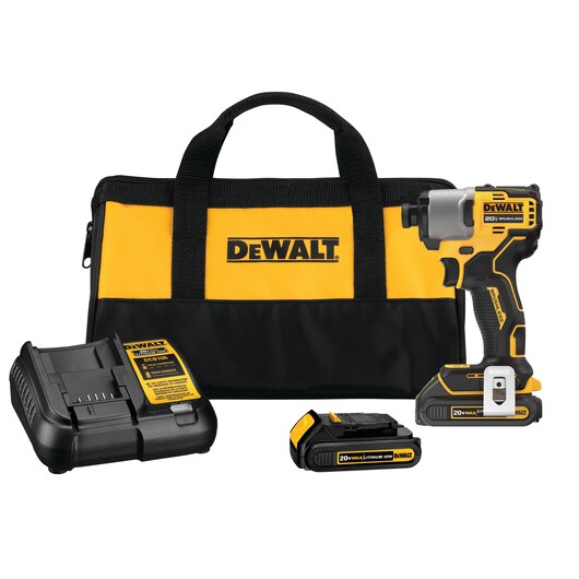 DEWALT 20V MAX* 1/4" Brushless Cordless Impact Driver Kit