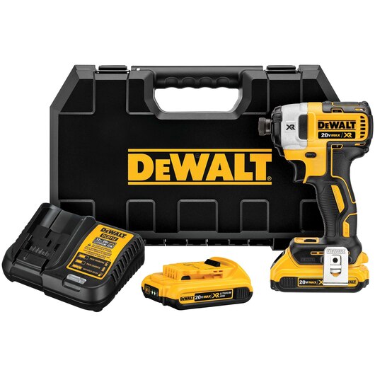 DEWALT 20V MAX* XR® 3-Speed 1/4" Impact Driver Kit