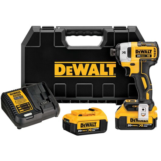 DEWALT 20V MAX* XR® 3-Speed 1/4" Impact Driver Kit