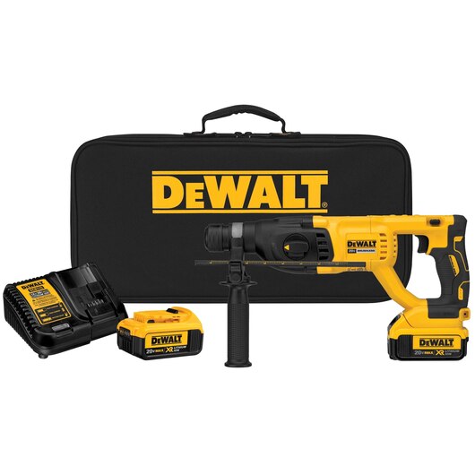 DEWALT 20V MAX* 1" SDS PLUS D-Handle Rotary Hammer Kit