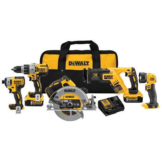 DEWALT 20V MAX* 5-Tool Combo Kit