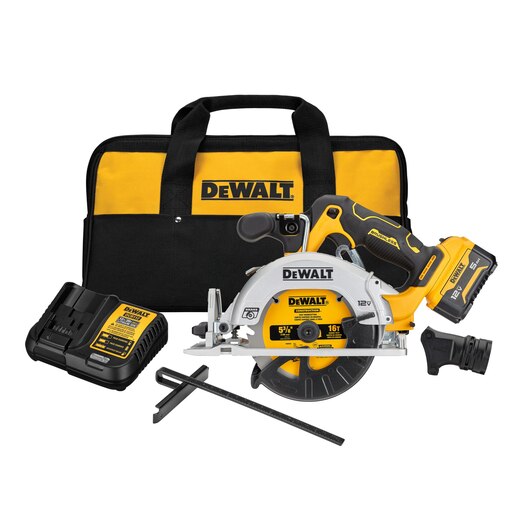 Kit de sierra circular inalámbrica sin escobillas DEWALT XTREME™ 12V MAX* 5-3/8"
