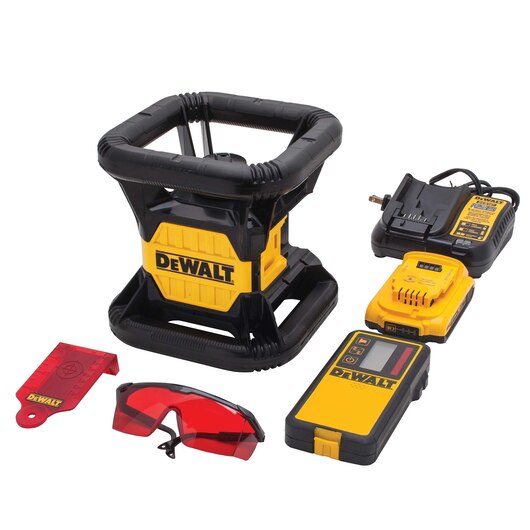 DEWALT 20V MAX* Red Rotary Laser Kit