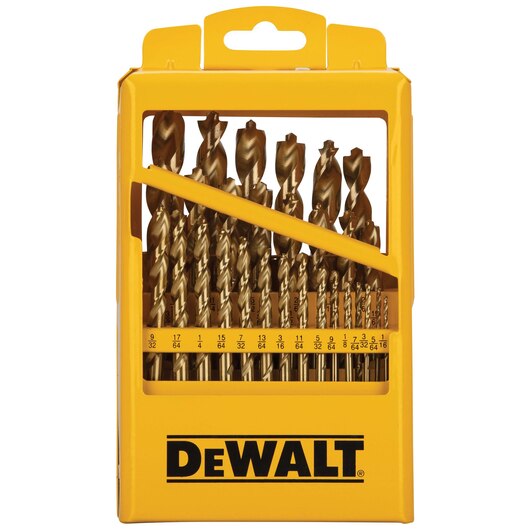 DEWALT Titanium Nitride Coated Drill Bit Set With Pilot Point, 29-Piece