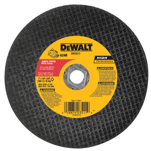 DEWALT 6-1/2" x 1/8" x 5/8"-diamond drive metal cutting blade