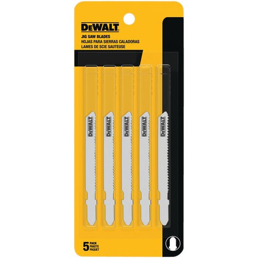 DEWALT 3-Inch 18Tpi Medium Metal Cut T-Shank Jig Saw Blade (5-Pack)