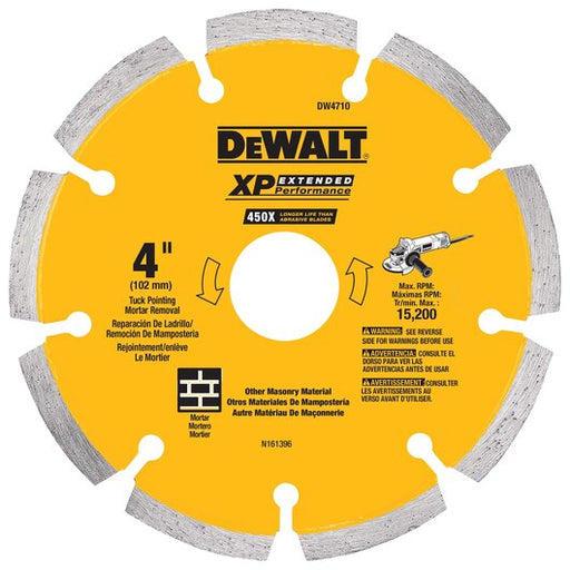 DEWALT 4" x .250 XP Tuck Pointing Blade