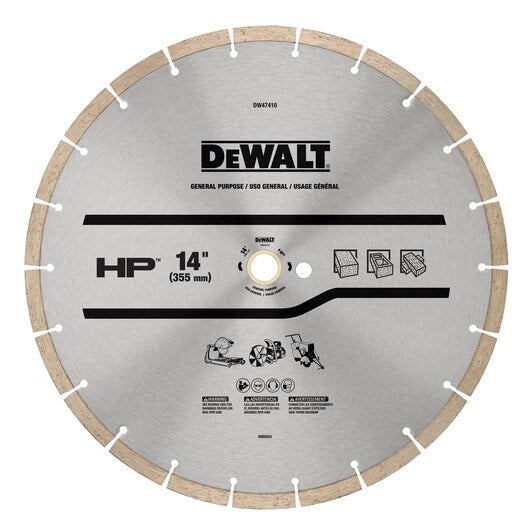 DEWALT HP General Purpose Segmented Diamond Blade