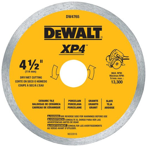 DEWALT 7-Inch By .060-Inch Porclean Tile Blade Wet