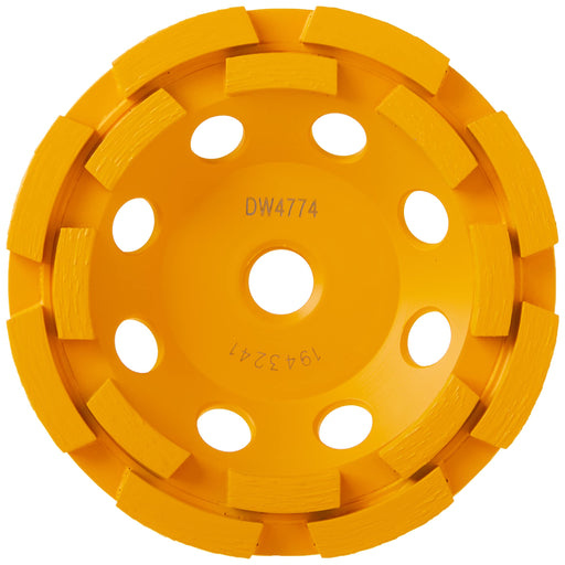 DEWALT 4" double row diamond cup grinding wheel