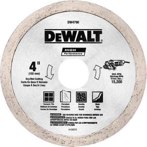 DEWALT 4" x .060 Tile Blade Wet/Dry