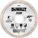 DEWALT 4" x .060 Tile Blade Wet/Dry