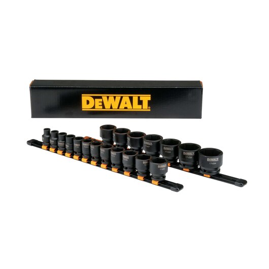 DEWALT 19 Piece 1/2 in Drive Impact Socket Set 6 PT