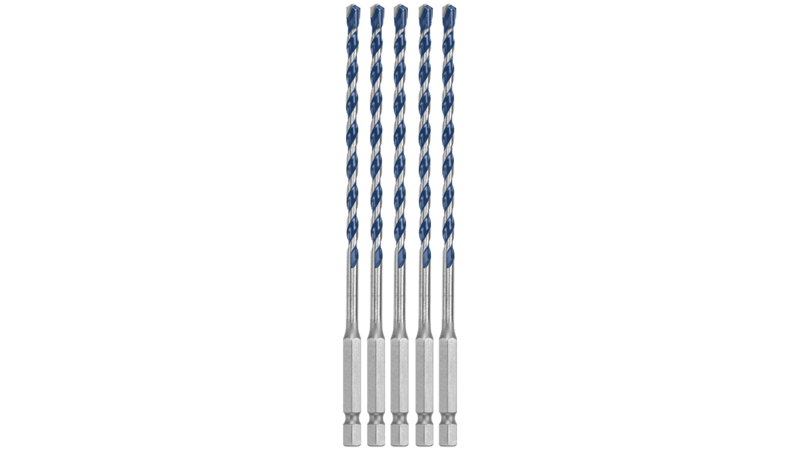 BOSCH 5 PC. 3/16" X 6" BLUE GRANITE TURBO™ Carbide Hammer Drill Bits
