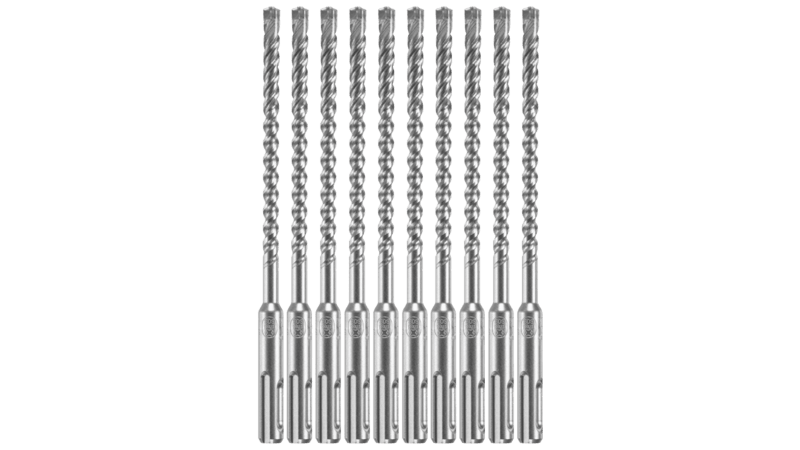 BOSCH 10 PC. 1/4" X 4" X 6" SDS-PLUS® BULLDOG™ XTREME Carbide Rotary Hammer Drill Bits