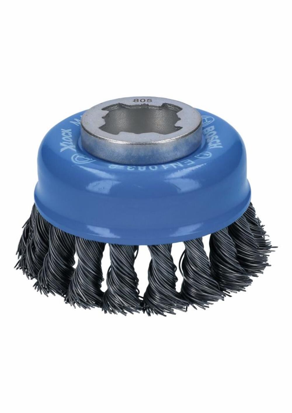 BOSCH 3" Wheel Dia. X-LOCK Arbor Carbon Steel Knotted Wire Single Row Cup Brush (5 PACK)