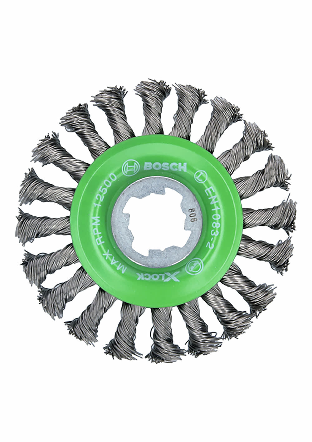 BOSCH 4-1/2" Wheel Dia. X-LOCK Arbor Stainless Steel Stringer Bead Knotted Wire Wheel (5 PACK)