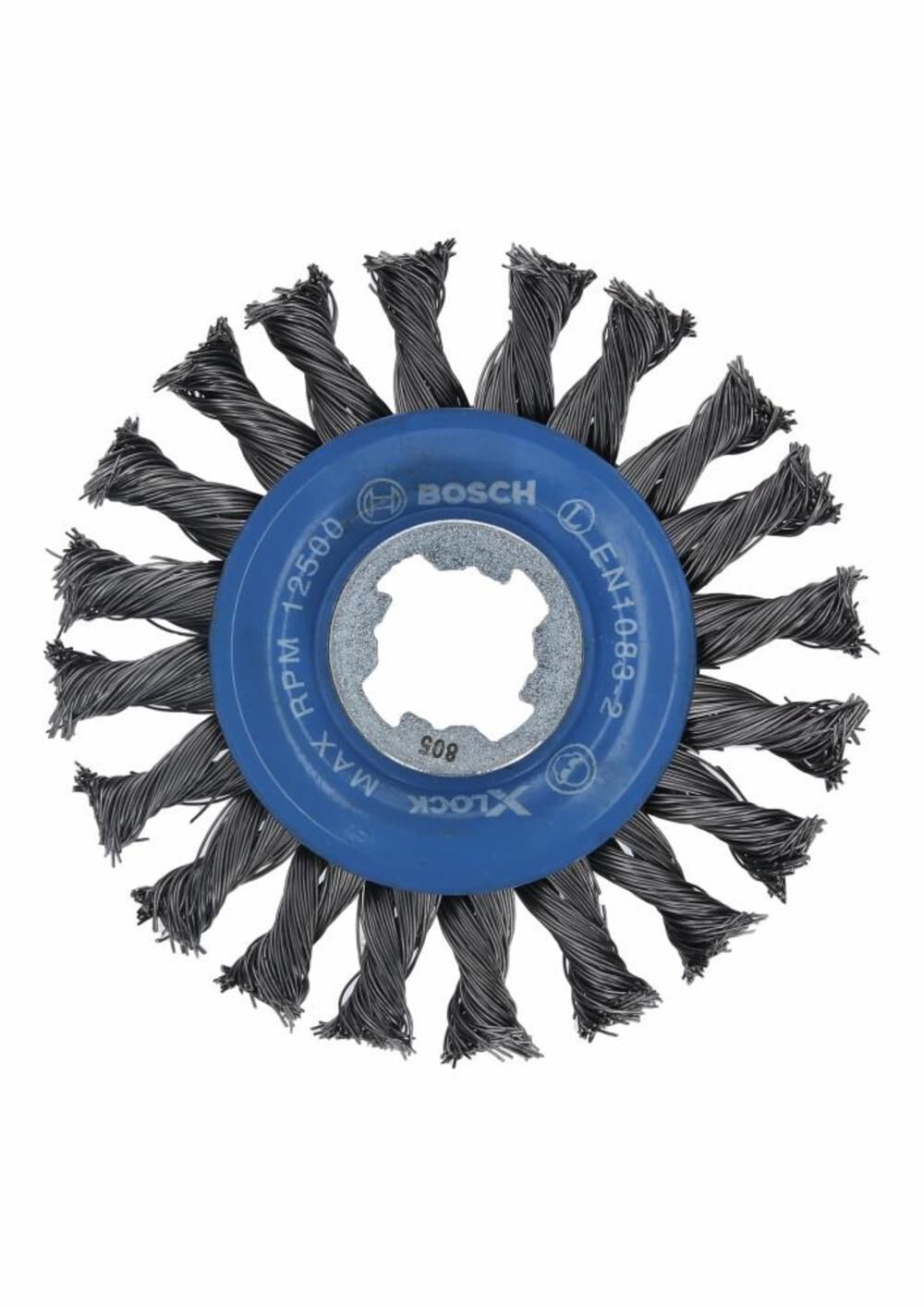 BOSCH 4-1/2" Wheel Dia. X-LOCK Arbor Carbon Steel Full Cable Knotted Wire Wheel (5 PACK)